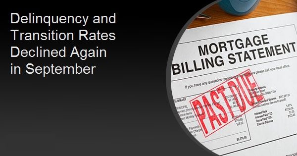 Delinquency and Transition Rates Declined Again in September