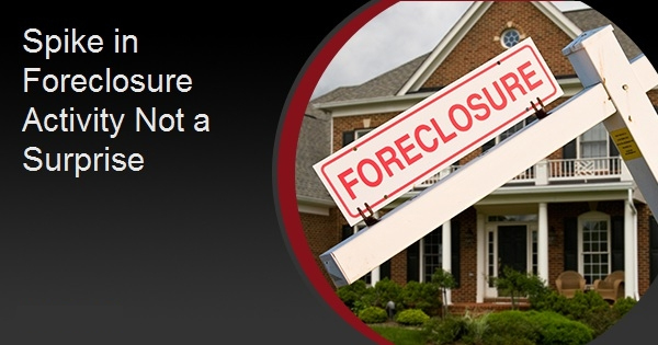 Spike in Foreclosure Activity Not a Surprise