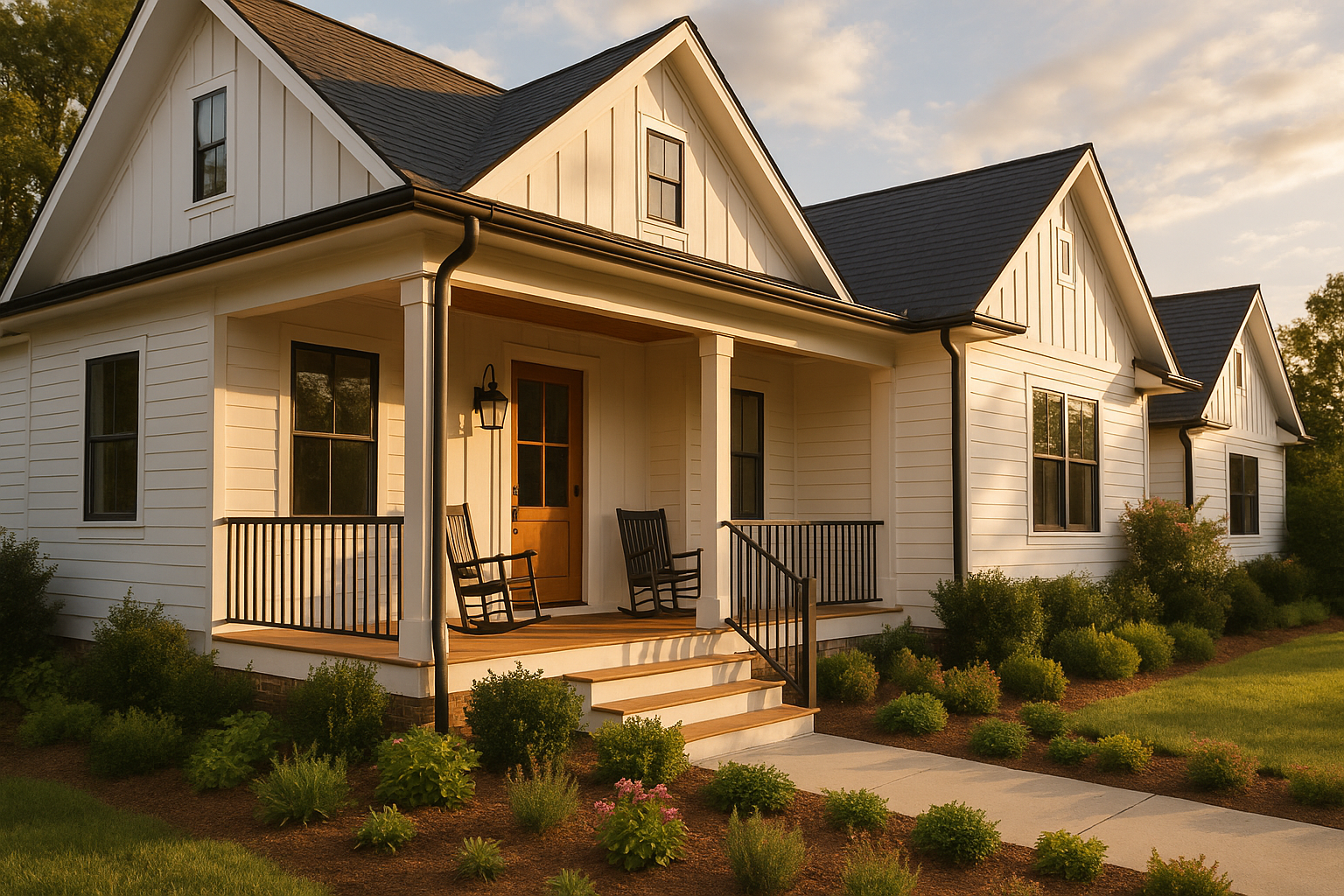 A graph showing declining oil prices alongside a home for sale sign, symbolizing mortgage rate changes.