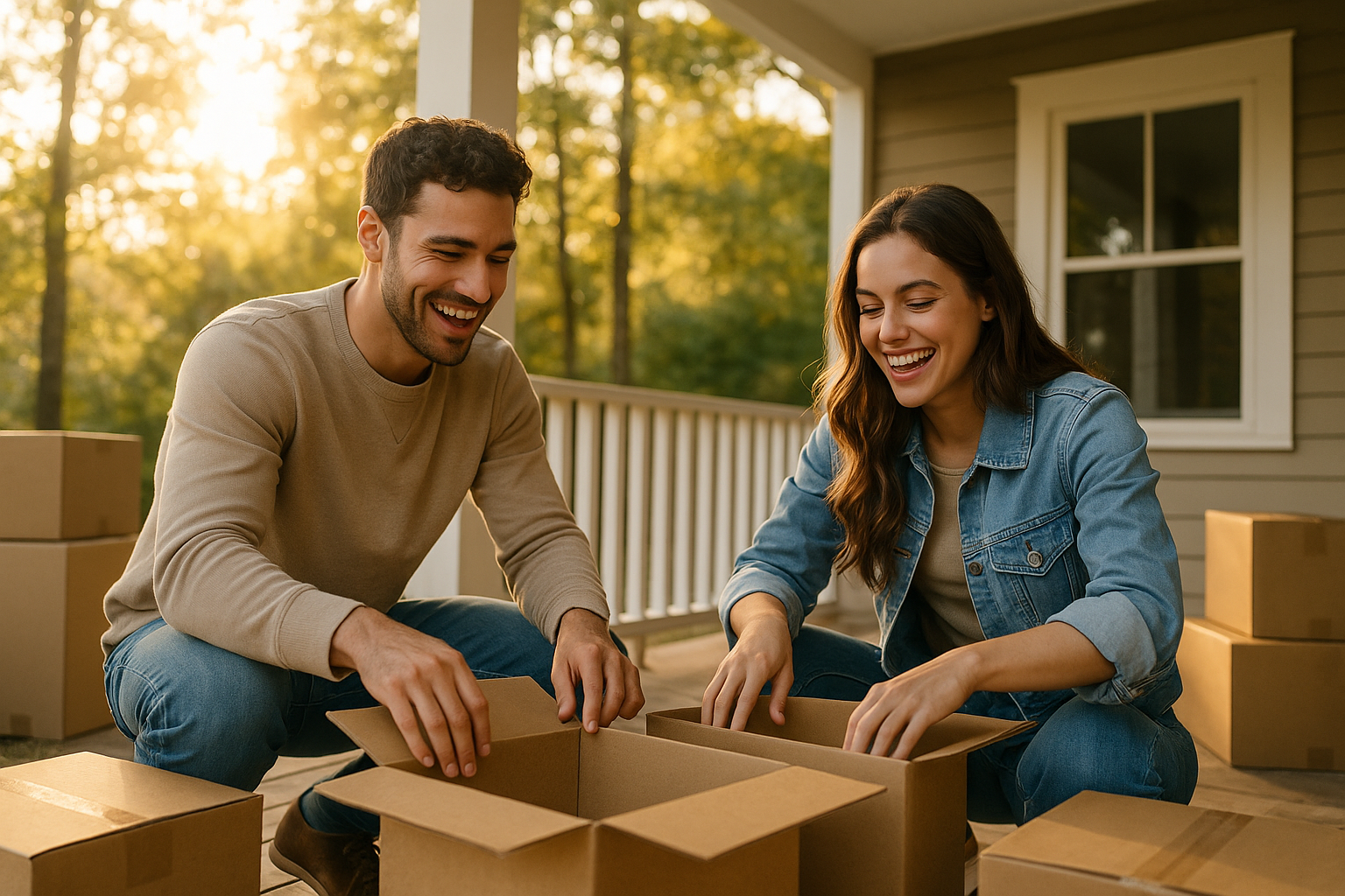 A friendly mortgage loan officer discussing home financing options with a couple.