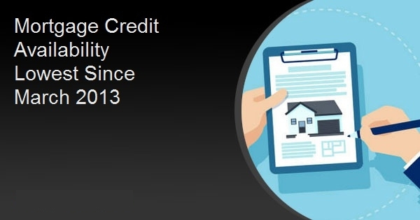 Mortgage Credit Availability Lowest Since March 2013