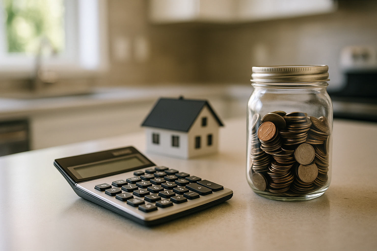 A friendly mortgage loan officer discussing market trends with a couple in their home.