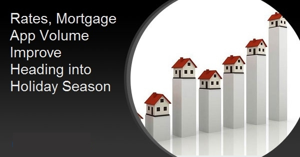 Rates, Mortgage App Volume Improve Heading into Holiday Season