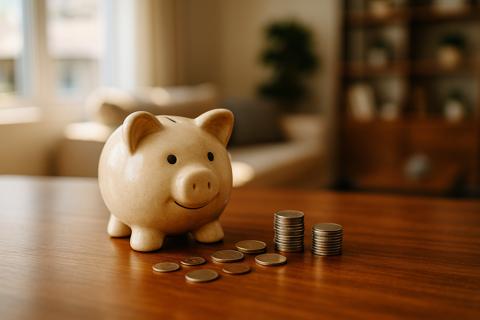 A friendly mortgage loan officer discussing rates with a couple in a cozy office.