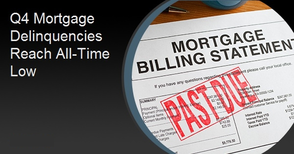 Q4 Mortgage Delinquencies Reach All-Time Low