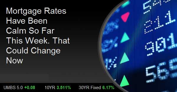 Mortgage Rates Have Been Calm So Far This Week. That Could Change Now