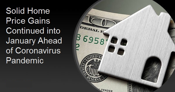 Solid Home Price Gains Continued into January Ahead of Coronavirus Pandemic
