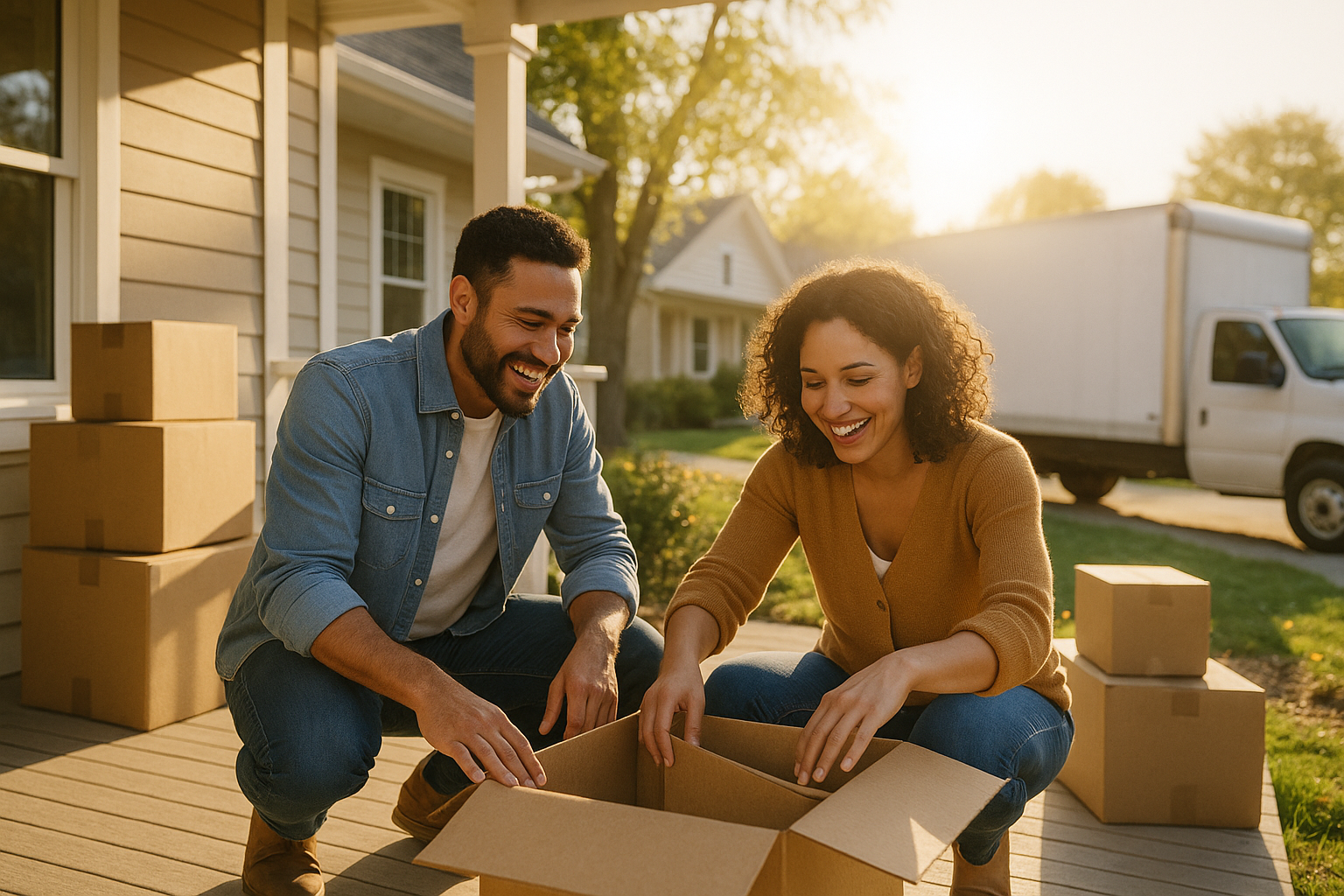 A friendly mortgage loan officer discussing market trends with a homeowner.